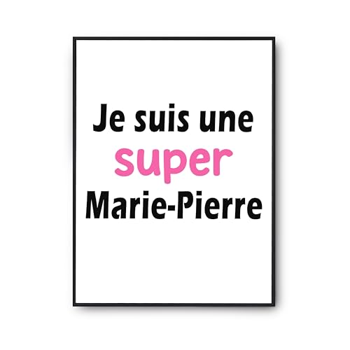 Décoration murale Marie-Pierre poster personnalisé pour anniversaire