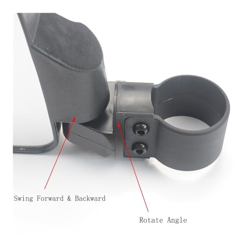 Espejo retrovisor lateral universal de UTV y ATV resistente a vibraciones para manillar 4
