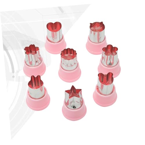 ABOOFAN Gemüseschneider Selber Machen Keksformen Gemüseschneidemaschine gemüseschneider Fruchtschneider Kekse formen Obst Schimmel 8-teiliges Set Würfelmaschine
