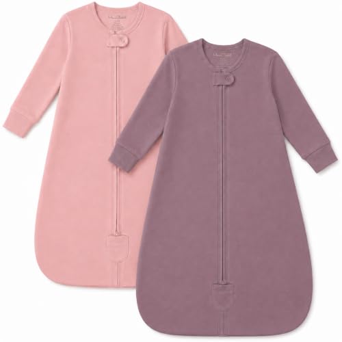 Organic Cotton Baby Wearable Blanket 0.5 TOG Long Sleeve Toddler Sleep Sack