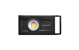 Ledlenser iF4R LED Baustrahler, aufladbar, Lithium Akku, kabellos, IP54, 2500 Lumen, flexibler Standfuß mit Magnet, Stativhalterung, USB Powerbank, Arbeitsleuchte, Flutlicht