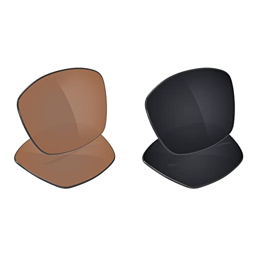 Image of Galvanic Replacement Lenses for Costa Del Mar Inlet Sunglasses - Amber + Black Polarized - Combo Pack