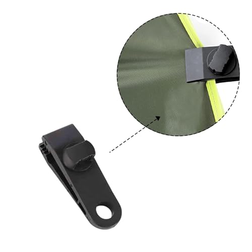 Oiieco 24er Set Planenspanner Tarp Clips – Upgrade Multifunktion Planenbefestigung, Zeltclip Planenklammern für Camping, Markise, Sonnensegel, Gartenplane, Vorzelt