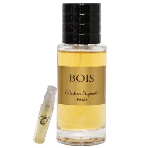 Eau de toilette BOIS | Collection Originale - 50 ml + Vaporisateur de Poche et Pochette Velours OFFERTS - Haut de Gamme - Pour HOMME - Made in France Cover