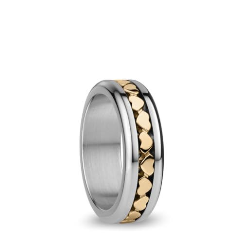 BERING Damen Ring in Silber glänzend - Arctic Symphony Collection mit Edelstahl - Verdon 10