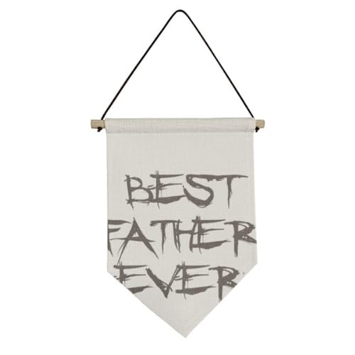 Drapeau Best Father Ever en toile : idée cadeau idéale pour la Fête des Pères