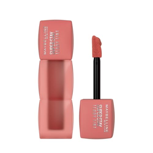 Maybelline New York Super Stay Teddy Tint - Lip and Cheek Color, Skinny Dip, 5ml | Teddy Soft Matte up to 12Hr | Multi Use | Comfortable Long wear formula |Buildable |Natural flushed look in one swipe