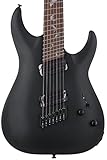Schecter Damien-7 Multiscale 7-string Electric Guitar - Satin Black
