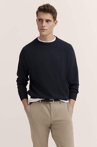 Pull à col rond Bugatti bleu XXXXL une sensation de douceur - 2