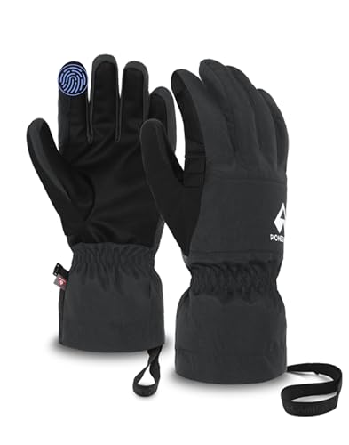 Pioneer Camp Winter Ski Gloves Men Women Waterproof Primaloft Gold