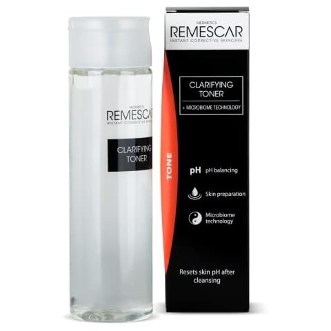 Remescar Clarifying Toner - Prepares Skin for Serums & Moisturisers - Refreshing & Gentle Facial Toner - Reset Skin pH Levels - Nourish & Brighten Skin - Microbiome Technology to Restore Skin Balance Cover