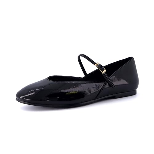 CUSHIONAIRE Women's Amour Mary Jane Flat with +Memory Foam, Wide Widths Available