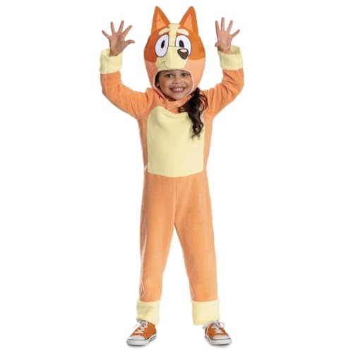 Bluey Bingo Healer Classic Fuzzy Costume Jumpsuits Halloween Cosplay (12-18 Months)