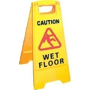 Robert Scott CAUTION WET FLOOR/CAUTION CLEANING IN PROGRESS SIGN 2 SIDED