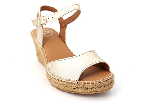 Espadrillas da Donna in Pelle - Sia-P - Platino