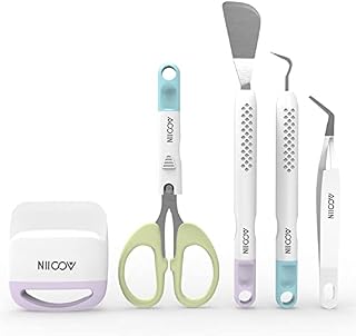 Basic Tools Set Craft Vinyl Weeding Tools Set Cardstock Crafting Basic Tools Kit for Cricut/Silhouette/Siser/Oracal 631 651 751 Vinyl