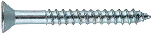 Hillman Tornillos para madera planos de cabeza Phillips 6 pulgadas x 2.5 pulgadas, pack de 100, Zinc miniatura 2