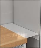 Lavagna per frigorifero, ripiano per cucina, piano di lavoro, senza perforazione, deflettore di estensione per cucina, bagno, lavanderia immagine