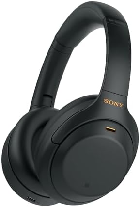 Sony WH-1000XM4 Wireless Premium Noise Canceling Overhead Headphones with Mic for Phone-Call and Alexa Voice Control, Black WH1000XM4