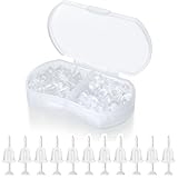 Plastic Earrings,Clear Earrings Clear Post Earring Posts and Backs Silicone Stud 100 Pairs Back Blank Pins Stud