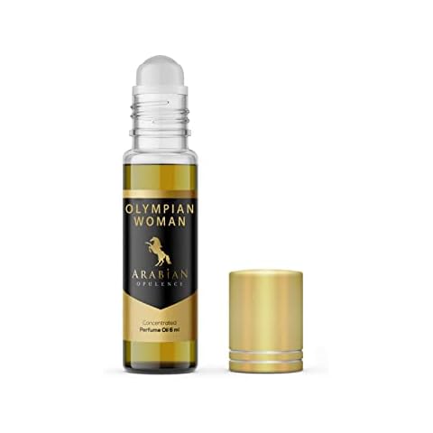 FR226 OLYMPIAN WOMAN perfume oil for women. 6ml roll-on bottle. Arabian Opulence. Vanilla/salty/white floral/woody/balsamic Cover