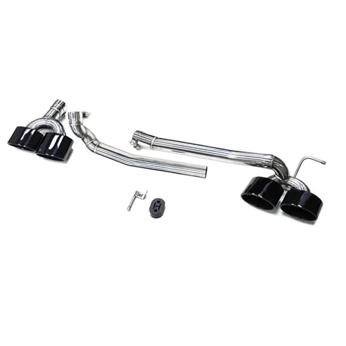 Embouts d'échappement Mercedes W204 version quad avec silencieux 26cm - 3