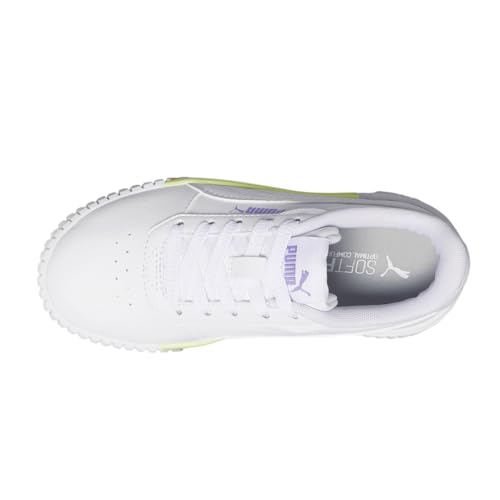 PUMA Kids Girls Carina 2.0 Stripes Lace Up Sneakers Shoes Casual - White4