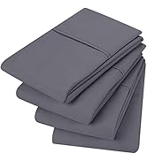 Utopia Bedding Queen Pillowcases - 4 Pack - Envelope Closure - Soft Brushed Microfiber Fabric - S...