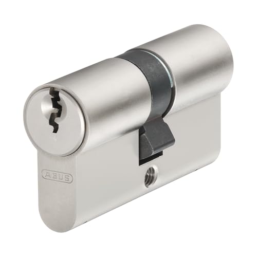 ABUS Cylindre profilé E30NP 30/30 - Serrure de porte avec fonction d'urgence et de danger, 5 clés incluses - Niveau de sécurité ABUS 6