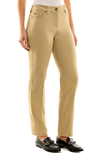 Image of Zac & Rachel Women's Millennium Fabric Pant - Perfectly Designed Woven Stretch Combination That Makes for The Most Flattering