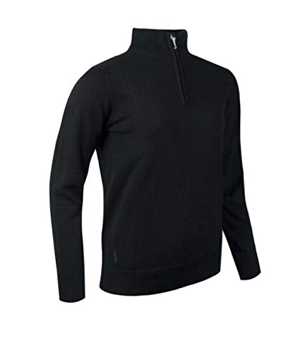 Glenmuir Womens Zip Neck Sweater Black M
