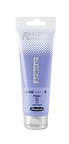 Schmincke - AKADEMIE® Acryl color, Lila en tubo de 120 ml, 23348012, pintura acrílica para artistas, brillante, muy resistente a la luz y sin cadmio, técnica mixta