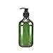 STARSIDE 8 Pack Green 500ml 16.7oz Empty Plastic Pump Bottle Bottles.Refillable Bottle for Cooking Sauces,Essential Oils,Lotions,Organic Beauty Products(Two Chalkboard Labels as gift)