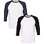 (1) White/Navy + (1) White/Black