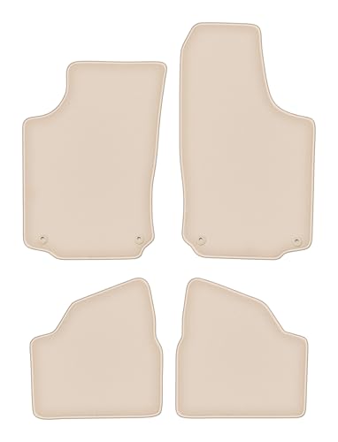 Tapis de sol Opel Corsa C en velours beige pour trajets quotidiens
