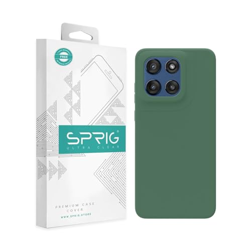 Image of SPRIG Compatible with Moto Edge 60 Stylus Premium SilkTone Back Cover Drop Tested Shock Proof Mobile Case for Men, Women, Boys and Girls with Camera Protection (Forest Green)