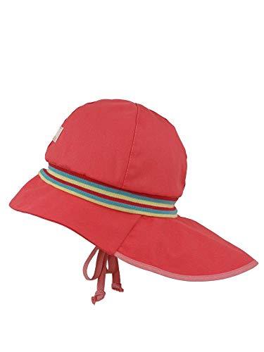 PICKAPOOH Baby/Kinder Sonnenmütze/Sonnenhut Feuerwehr Bio-Baumwolle, Cayenne/Honig-Sangria-Slate/Gr. 56 Cover