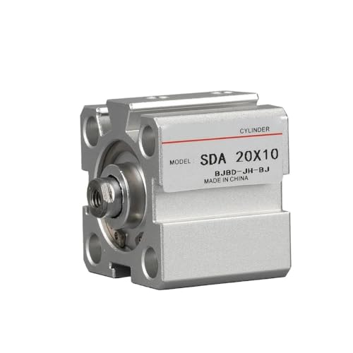 Vérin pneumatique SDA 16mm course 10mm double effet mince - 5
