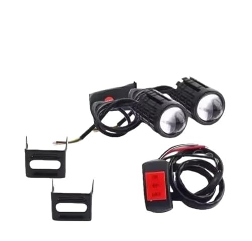 Clignotant moto LED universel double couleur feu antibrouillard pour phare de scooter et ATV