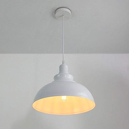 Accesorio de luz colgante de hierro fundido con acabado artesanal vintage domo E27