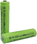 GSUIVEER AAA Nimh 600mAh 1.2v Rechargeable Battery for Outdoor Solar Lights Garden Lamp(4 Pack)