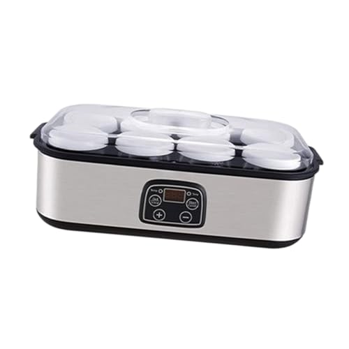 Opiniones de Yogurteras disponible en línea. 50 Fenteer Máquina automática de Yogurt de acero inoxidable, bricolaje, Yogurt casero multifuncional, bajo ruido, para el hogar, 1,4 L, máquina para hacer pudín