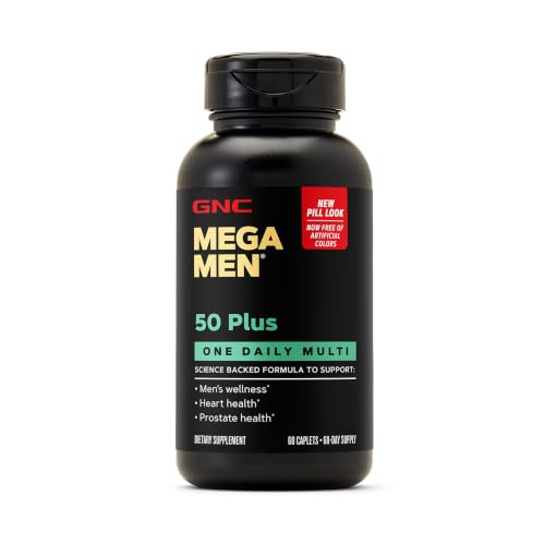 GNC Mega Men 50 Plus One Daily Multi 60 Count 60 Servings