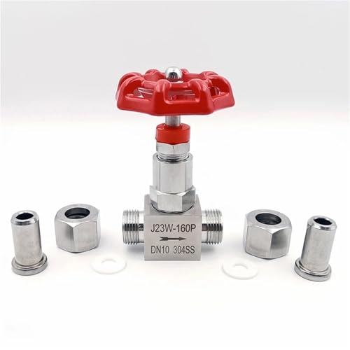 Robinet à pointeau inox DN32 J23W-160P pour régulation précise de pression d'eau