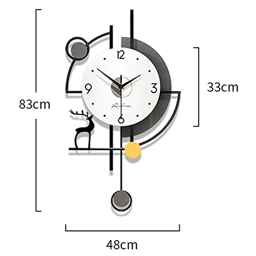 Fikujap Orologio da Parete Pendulum Moderno