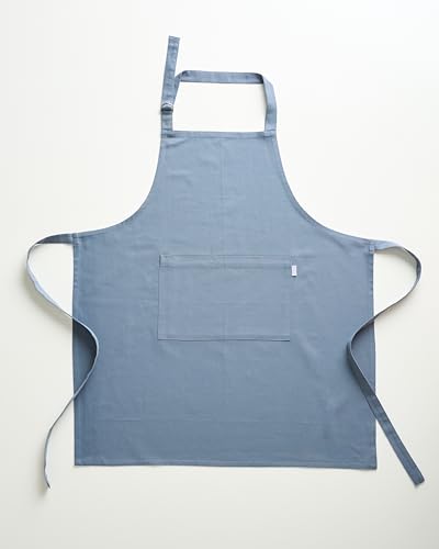 Image of Uni Plain Apron Title - 100% Cotton Kitchen Apron For Women & Men | Uni Plain, (28 inch X32 inch) | Durable Apron with Spacious Pocket - Perfect Kitchen Set for Home or Professional Use