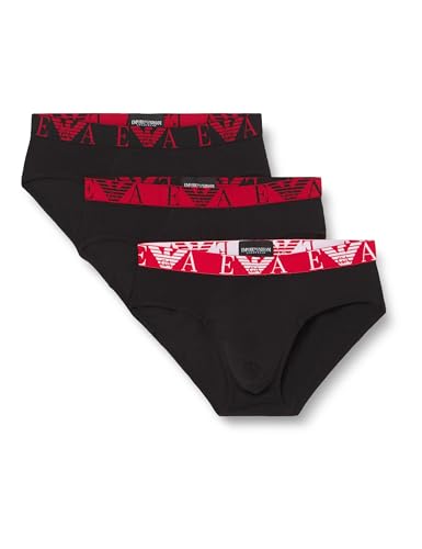Emporio Armani Men's Bold Monogram 3-Pack Brief