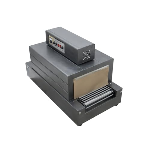 HayWHNKN Industrail Heat Tunnel Shrink Wrap Machine Heat Shrink Packaging Machine Shrink Wrap Machine for Packaging(Chain Conveyor)220V 5.5kw