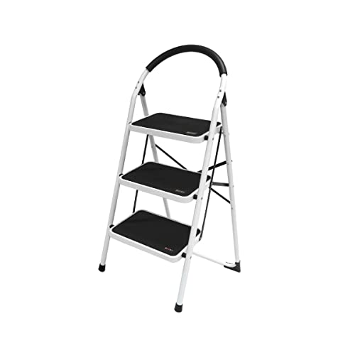 Sgabelli Acciaio Step Up De Luxe 3 Gradini - Cm. L45Xp72Xh84