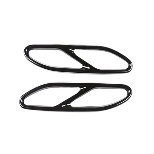 Cubierta de escape negra para Clase S W222 2018-2019, moldura embellecedora de tubo silenciador